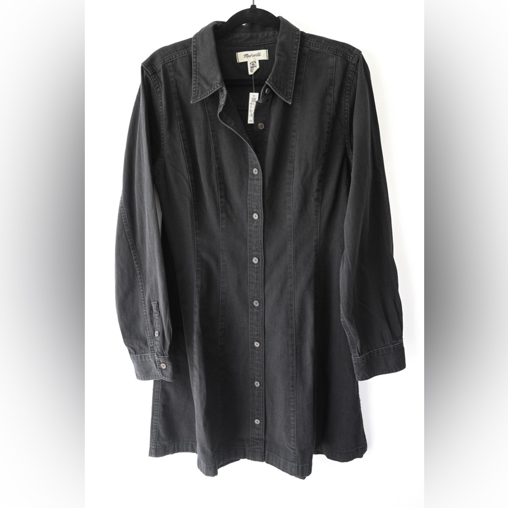 Madewell Denim Seamed Mini Dress - Picture 5 of 10